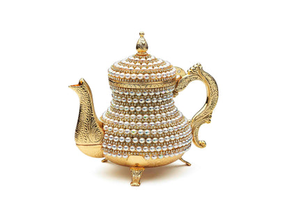 Pitcher with Stand Stoned & Pearled Gold / Silver