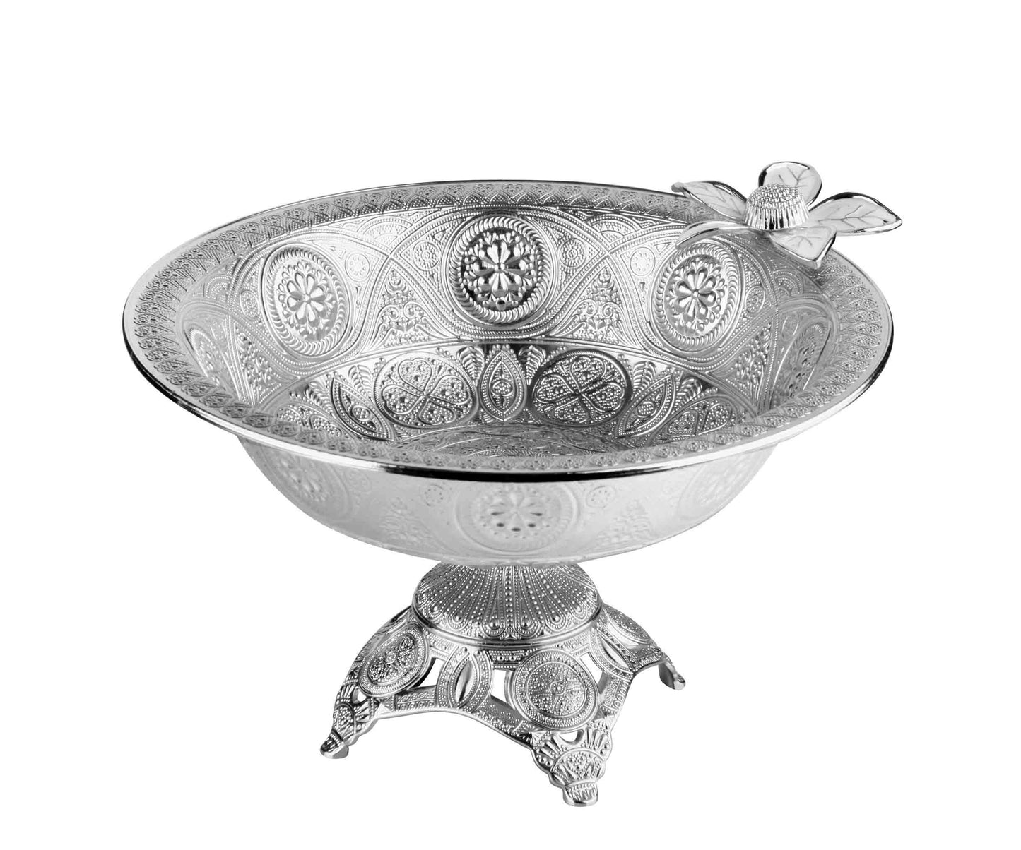 Serving Bowl with Stand Gold / Silver