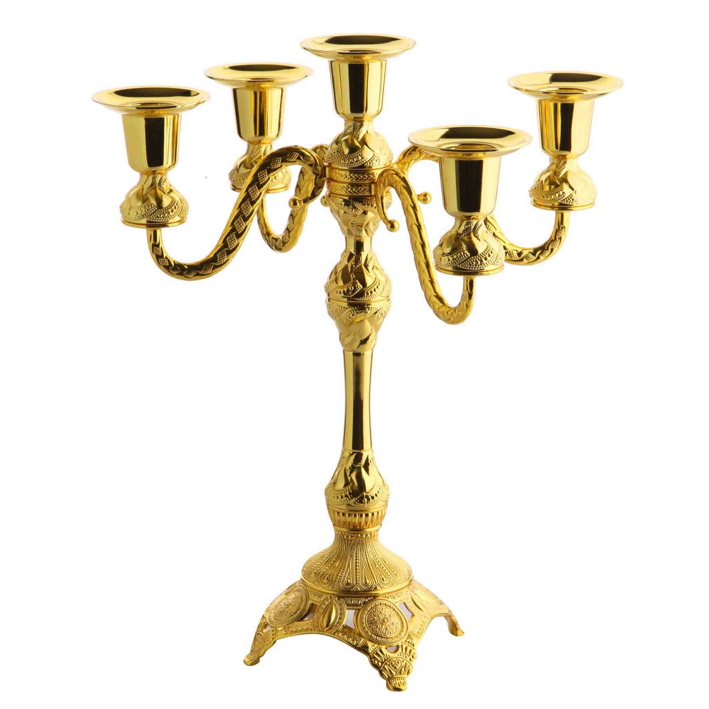 Five Arm Candlestick (Medium Size) Gold / Silver