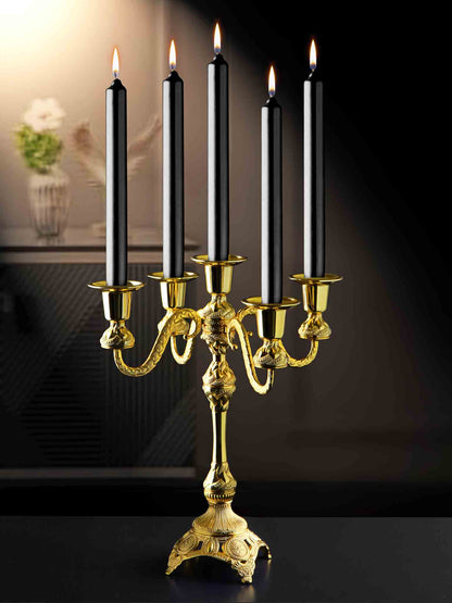 Five Arm Candlestick (Medium Size) Gold / Silver