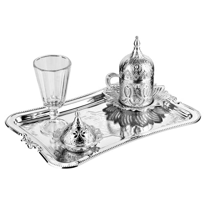 Single Coffee Serving Set Gold / Silver