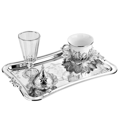 Single Coffee Serving Set Gold / Silver