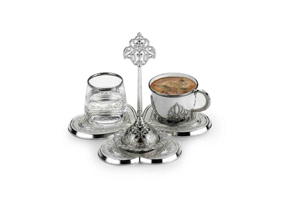 Single Coffee Serving Set Gold / Silver